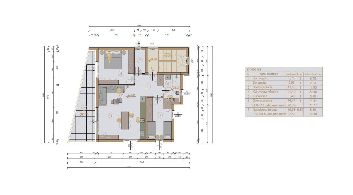 Квартира в Медулине, Хорватия, 85 м² - фото 6
