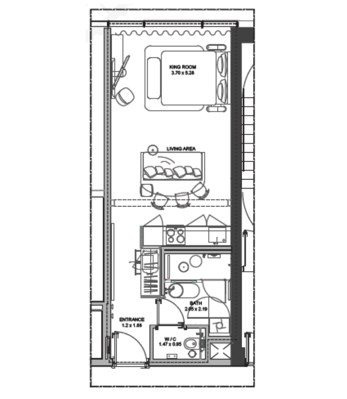 Апартаменты в Дубае, ОАЭ, 41 м² - фото 1