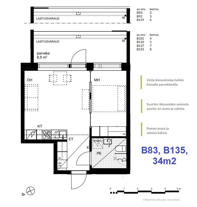 Квартира в Вантаа, Финляндия, 34 м² - фото 12