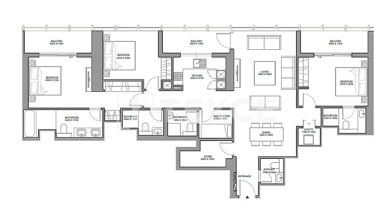 Апартаменты Над Аль-Шеба 1, ОАЭ, 67 м² - фото 16
