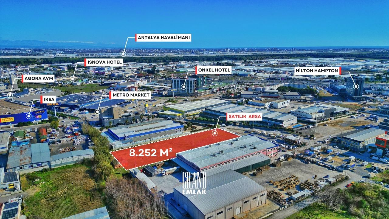 Земля в Анталии, Турция, 8 252 м² - фото 6