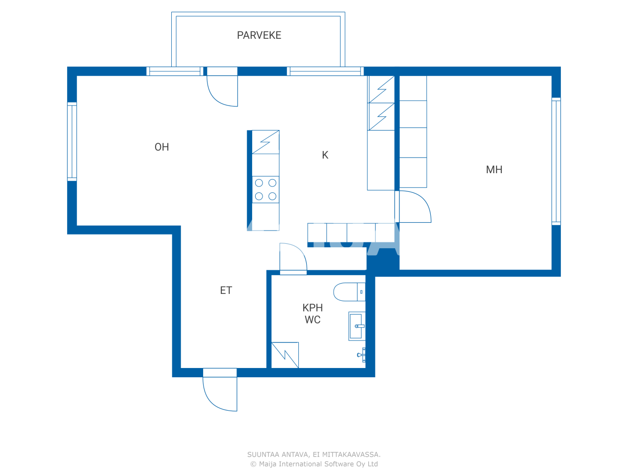 Апартаменты в Лахти, Финляндия, 67 м² - фото 2