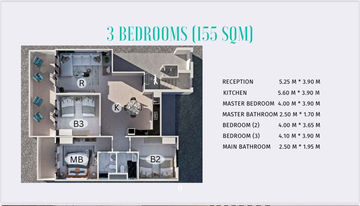 Квартира в Шарм-эль-Шейхе, Египет, 155 м² - фото 6