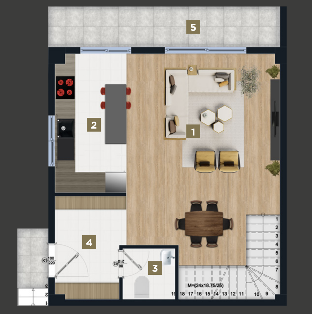 Вилла в Анталии, Турция, 130 м² - фото 13