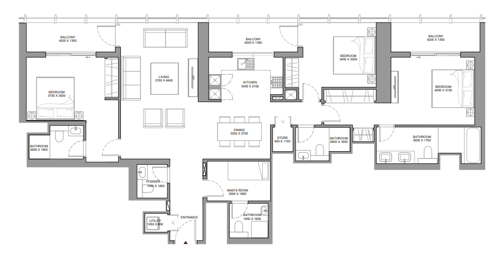Квартира в Дубае, ОАЭ, 174 м² - фото 14