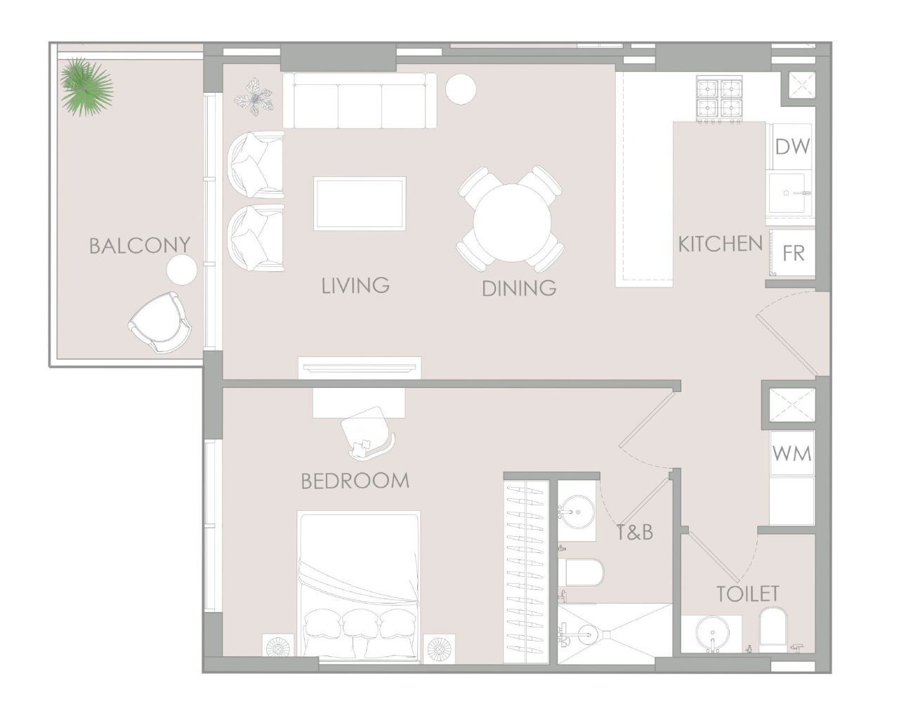 Квартира в Дубае, ОАЭ, 71 м² - фото 7