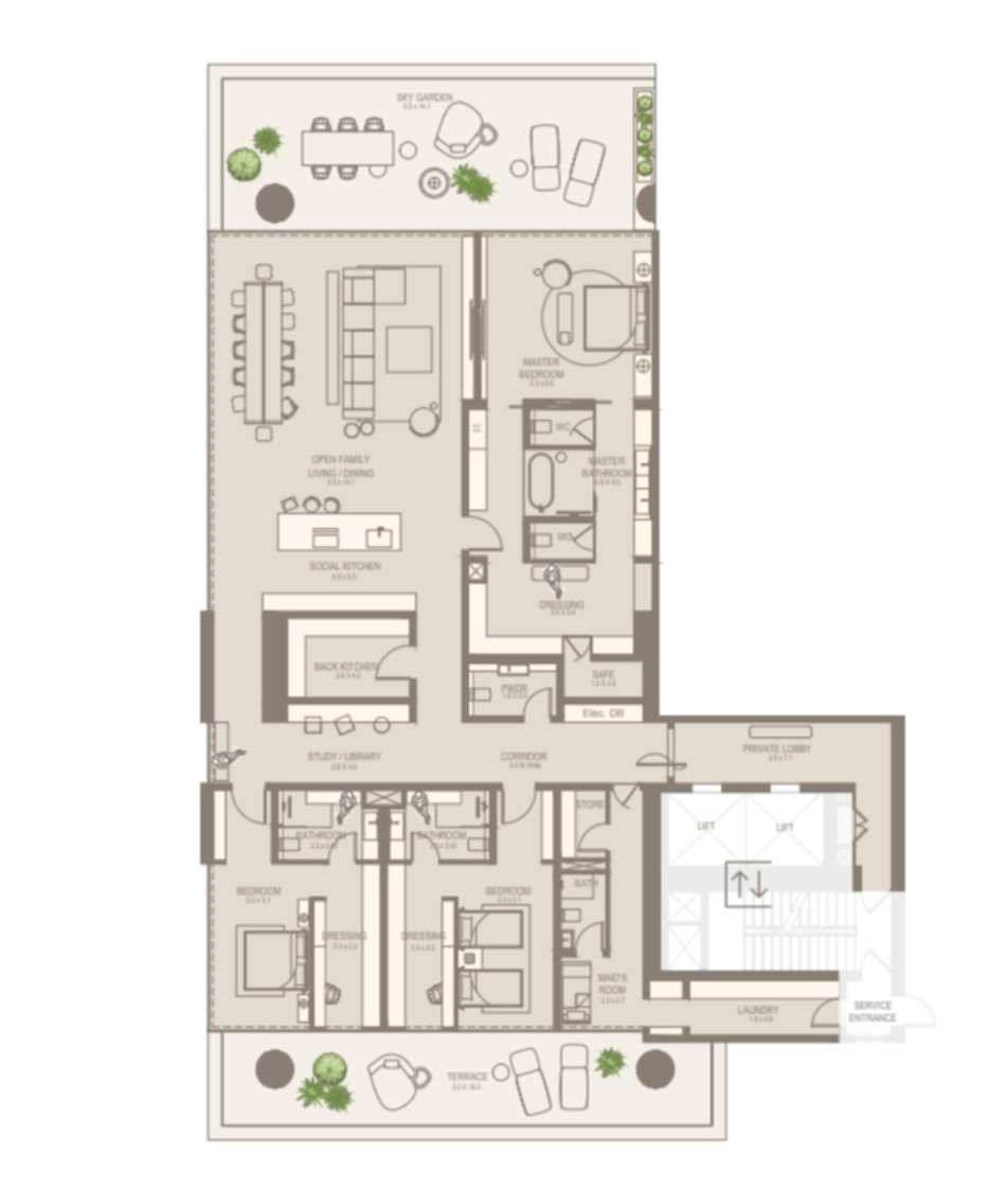 Квартира в Дубае, ОАЭ, 528 м² - фото 8