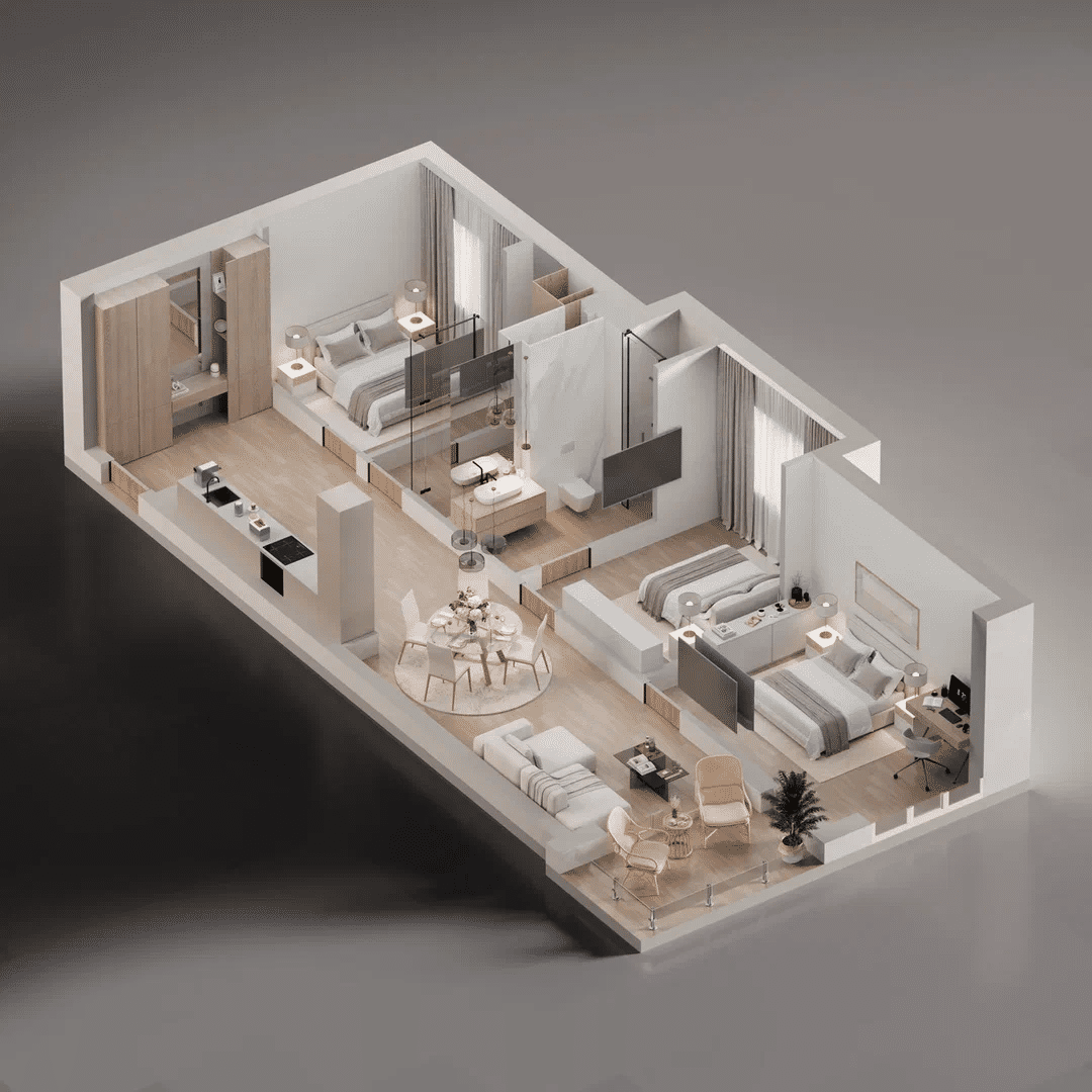 Квартира в Будве, Черногория, 53 м² - фото 3