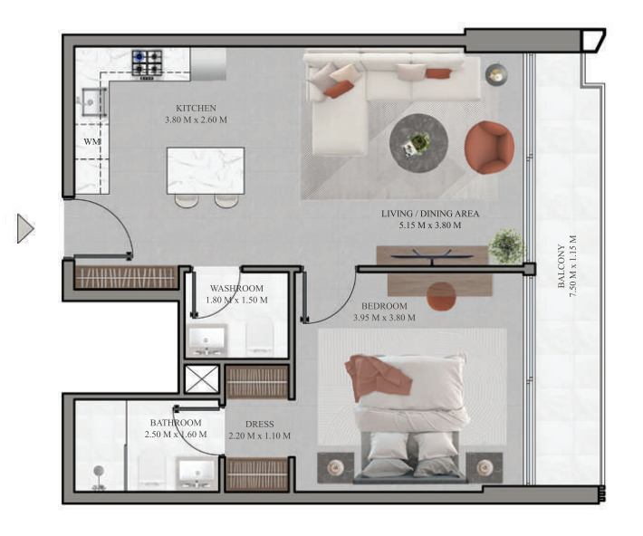 Квартира в Дубае, ОАЭ, 151 м² - фото 15