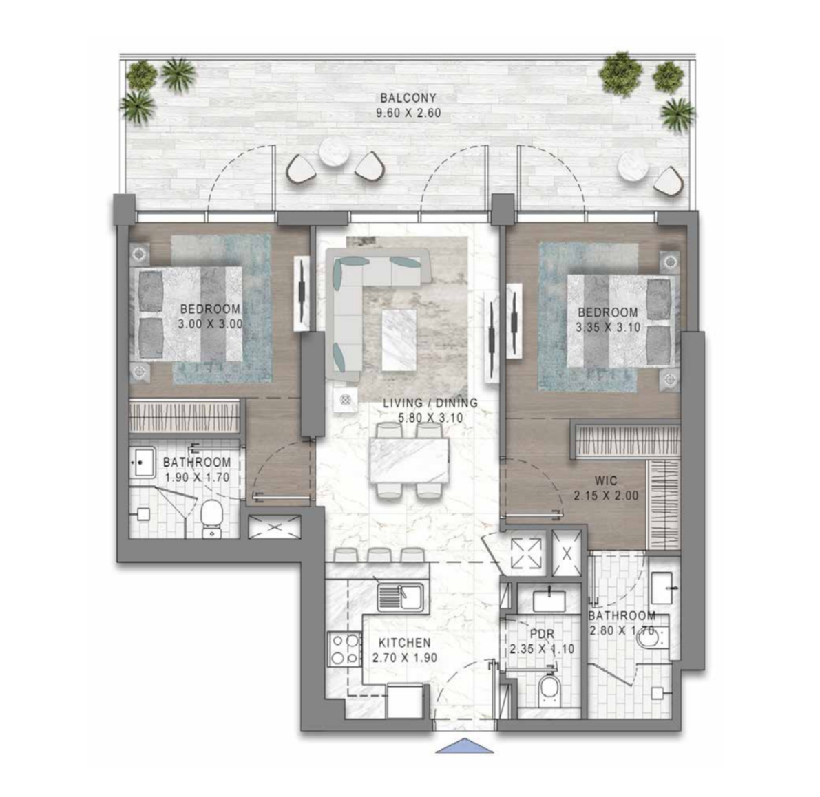 Квартира в Дубае, ОАЭ, 124 м² - фото 19