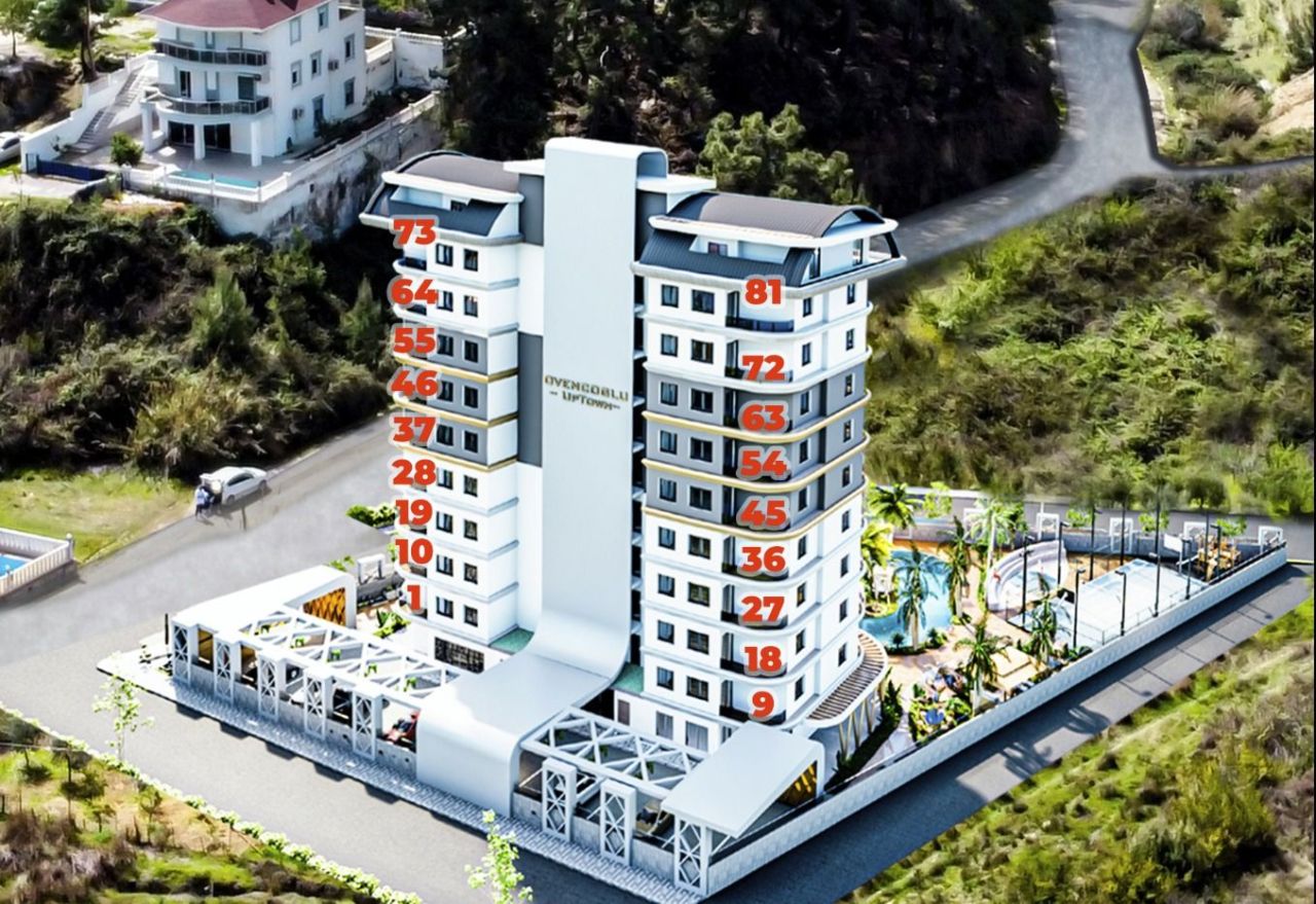 Квартира в Авсалларе, Турция, 50 м² - фото 15