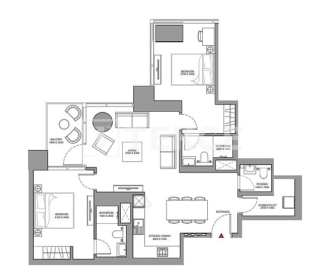 Апартаменты Над Аль-Шеба 1, ОАЭ, 101 м² - фото 10
