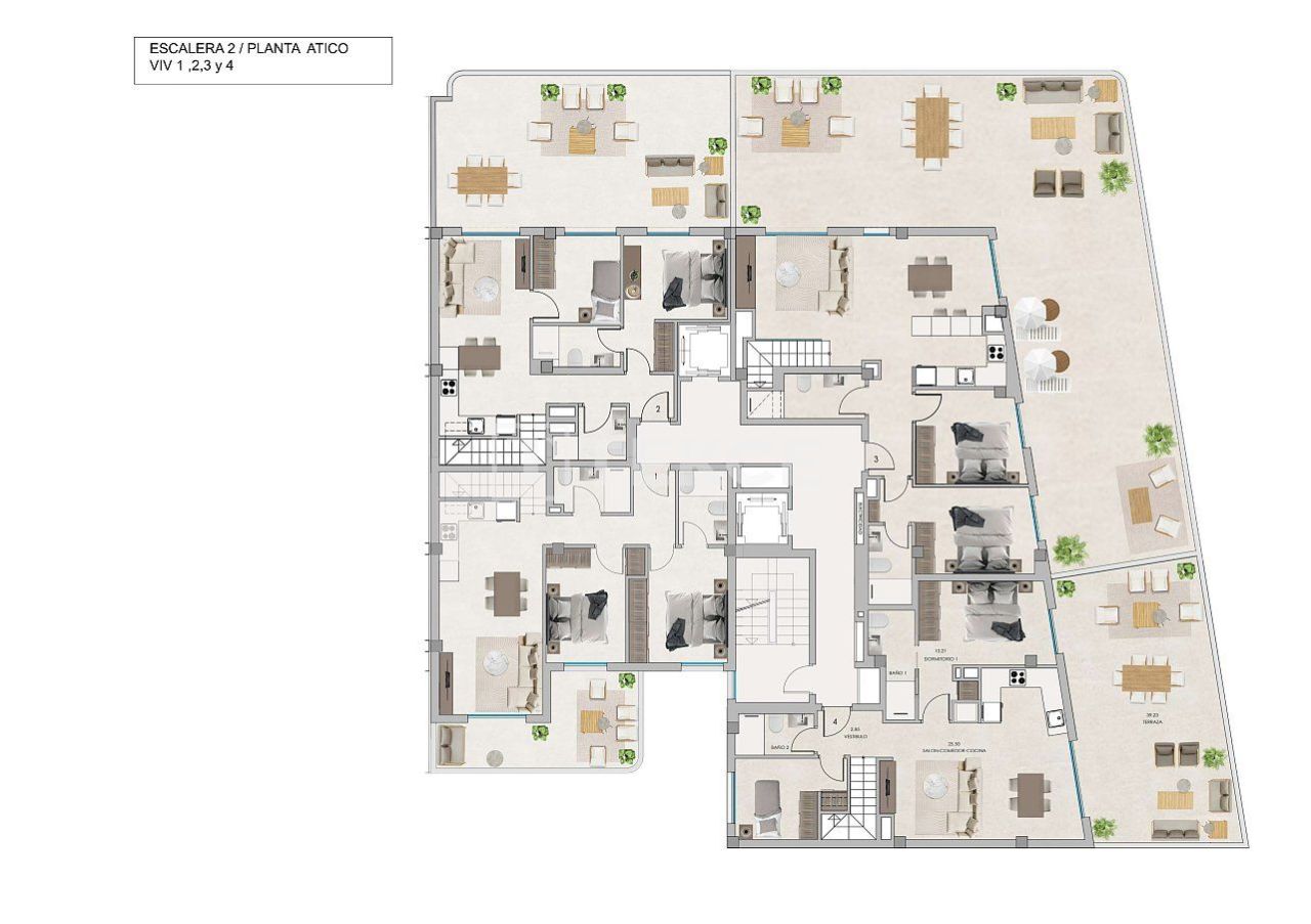 Апартаменты в Санта-Поле, Испания, 120 м² - фото 17