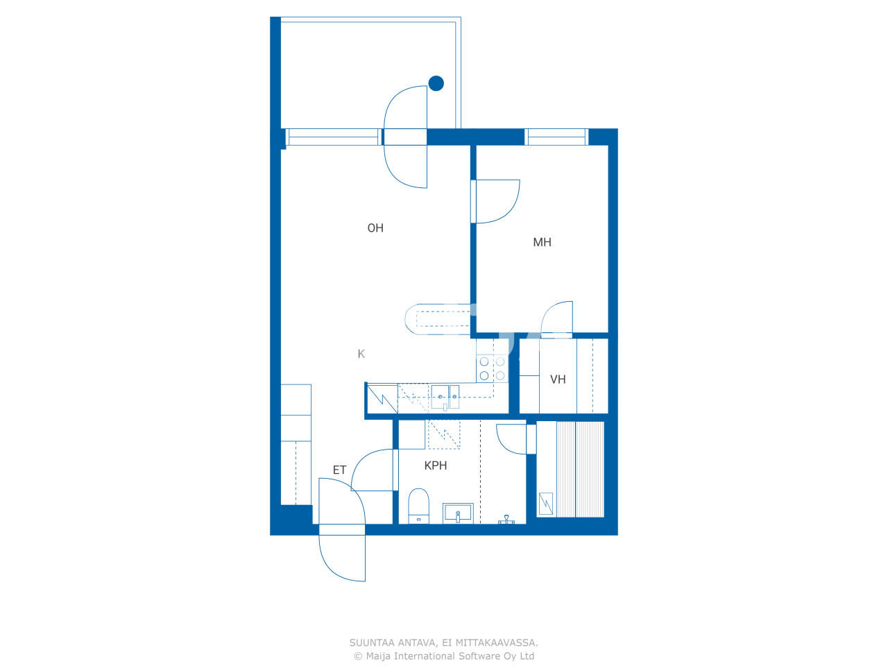 Апартаменты в Риихимяки, Финляндия, 44.5 м² - фото 2