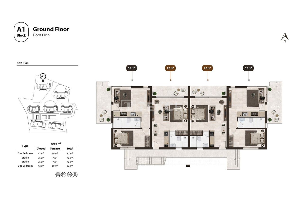 Пентхаус в Газимагусе, Кипр, 106 м² - фото 16