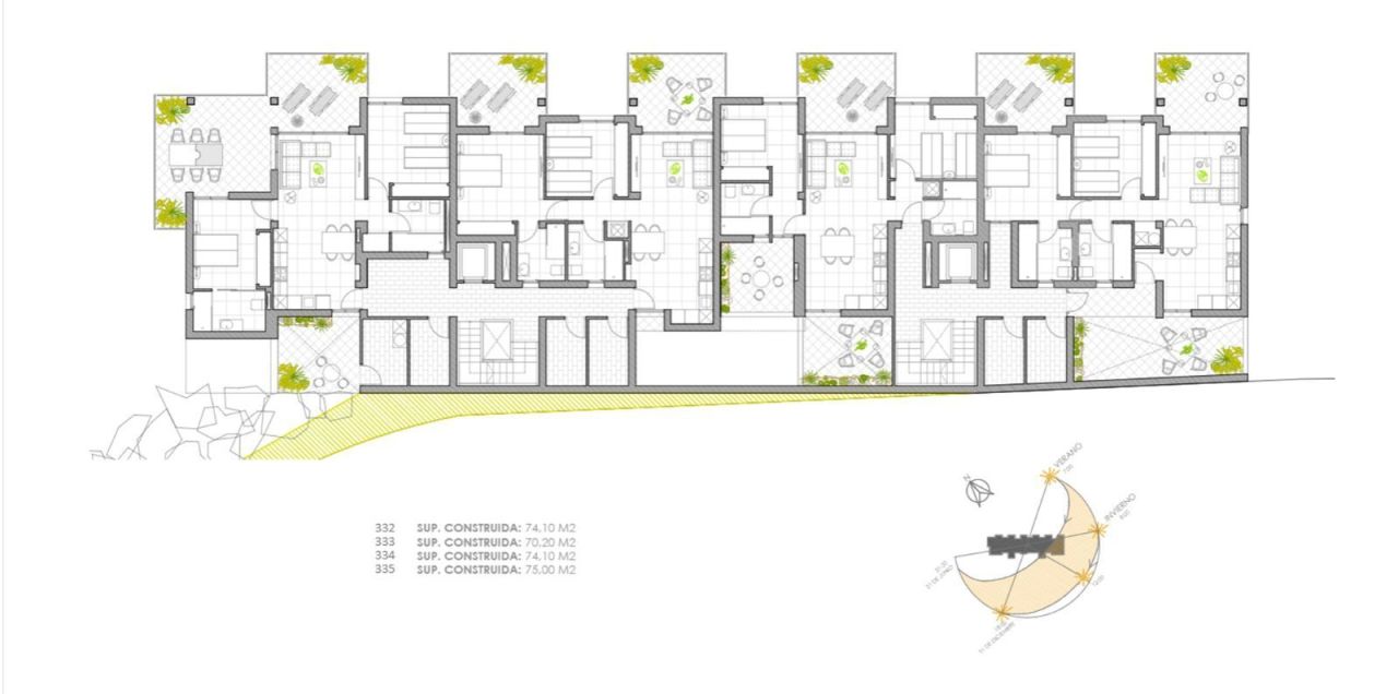 Квартира на Коста-Бланка, Испания, 70 м² - фото 10