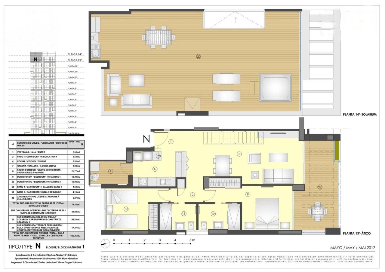 Квартира на Коста-Бланка, Испания, 105 м² - фото 15