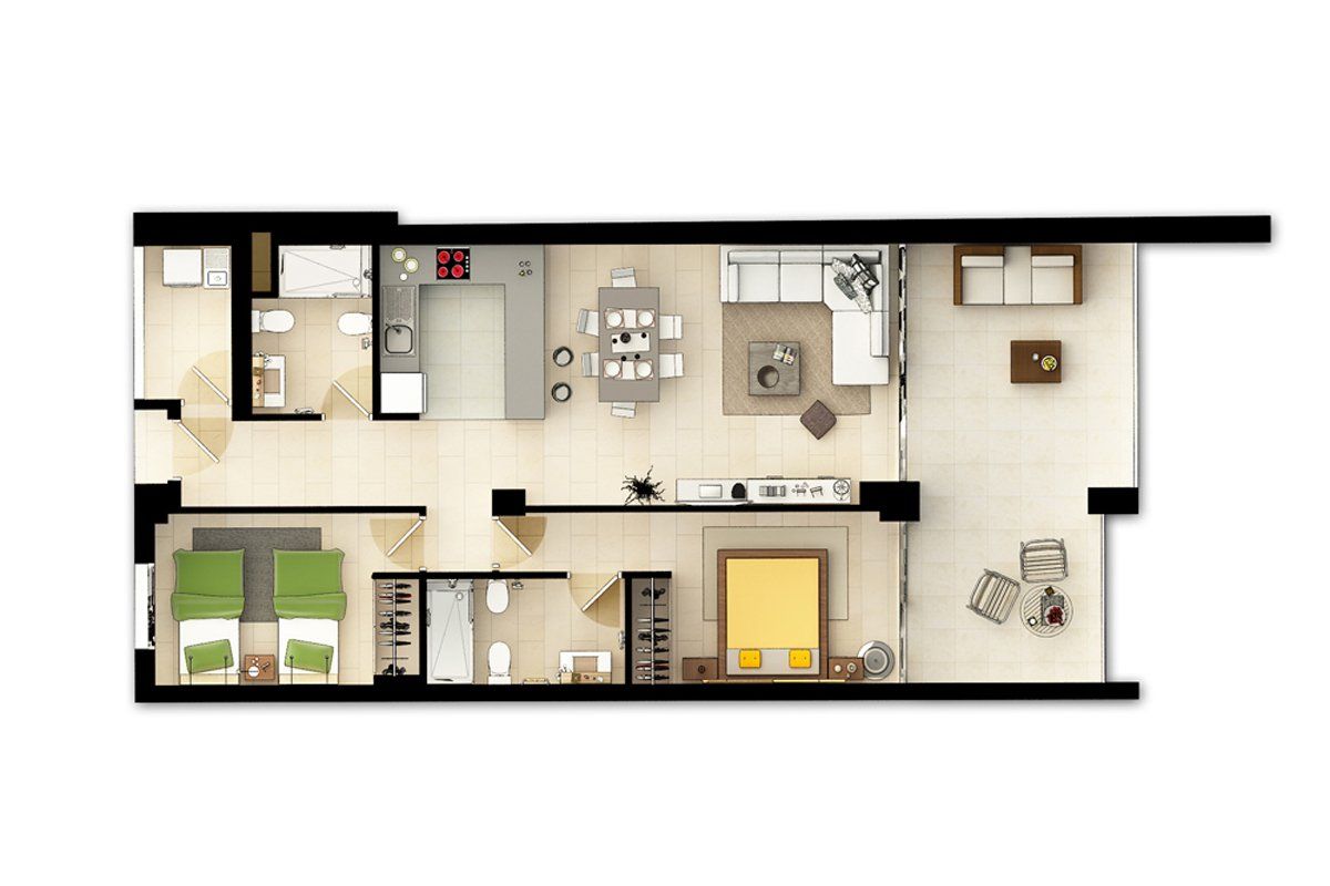 Квартира на Коста-Бланка, Испания, 80 м² - фото 15