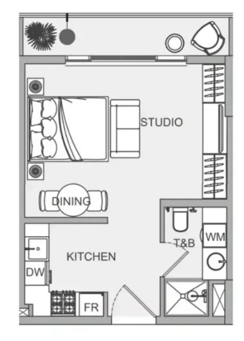 Квартира в Дубае, ОАЭ, 37 м² - фото 7