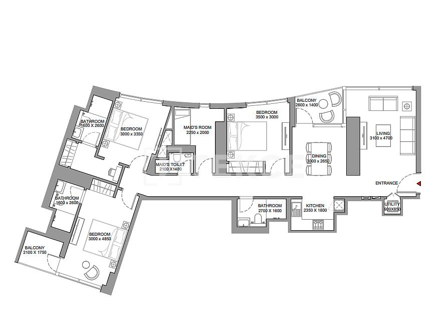 Апартаменты Над Аль-Шеба 1, ОАЭ, 73 м² - фото 14