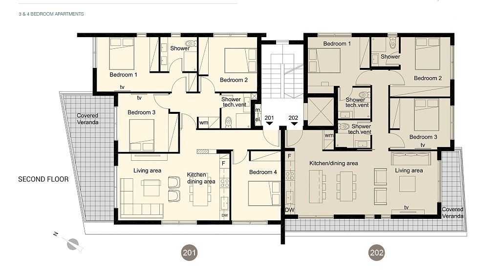 Апартаменты в Пафосе, Кипр, 137 м² - фото 17
