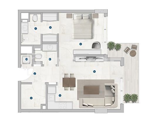 Апартаменты Джебель-Али Вилладж, ОАЭ, 151 м² - фото 17