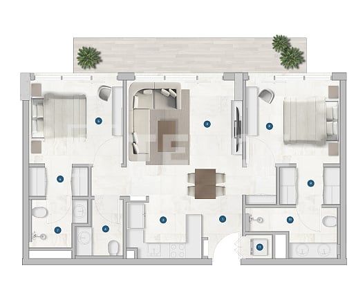 Апартаменты Джебель-Али Вилладж, ОАЭ, 151 м² - фото 18