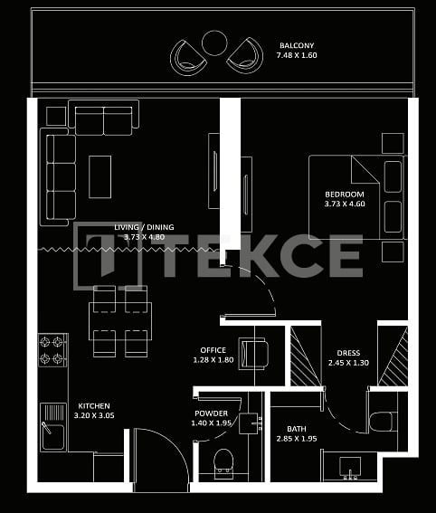 Апартаменты Бизнес-Бэй, ОАЭ, 97 м² - фото 18