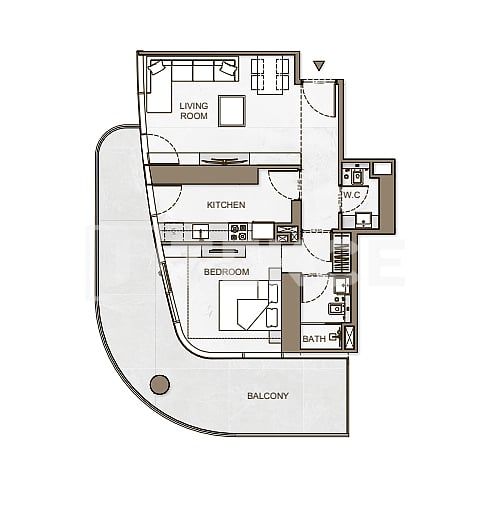 Апартаменты Бизнес-Бэй, ОАЭ, 75 м² - фото 9