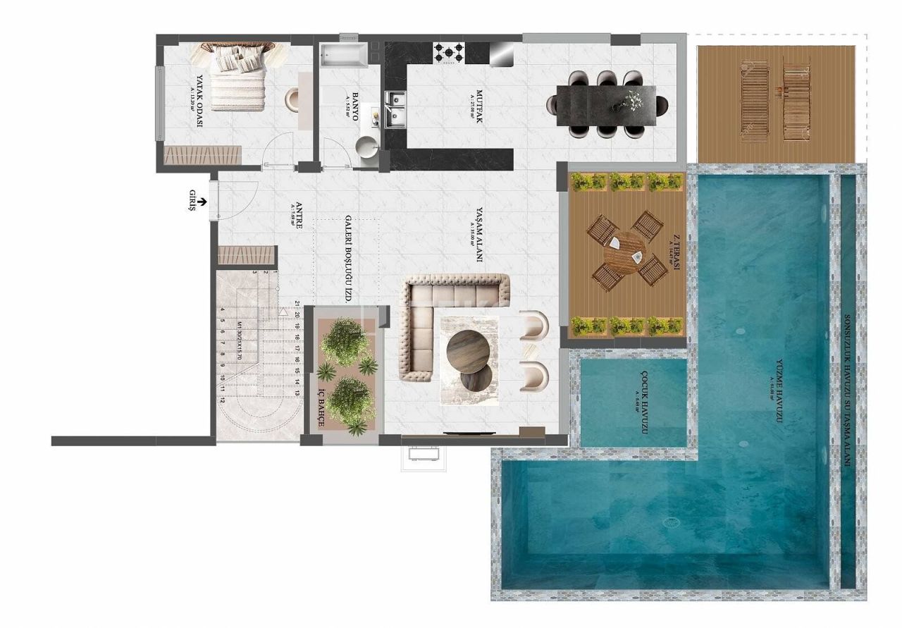 Вилла в Алании, Турция, 310 м² - фото 14