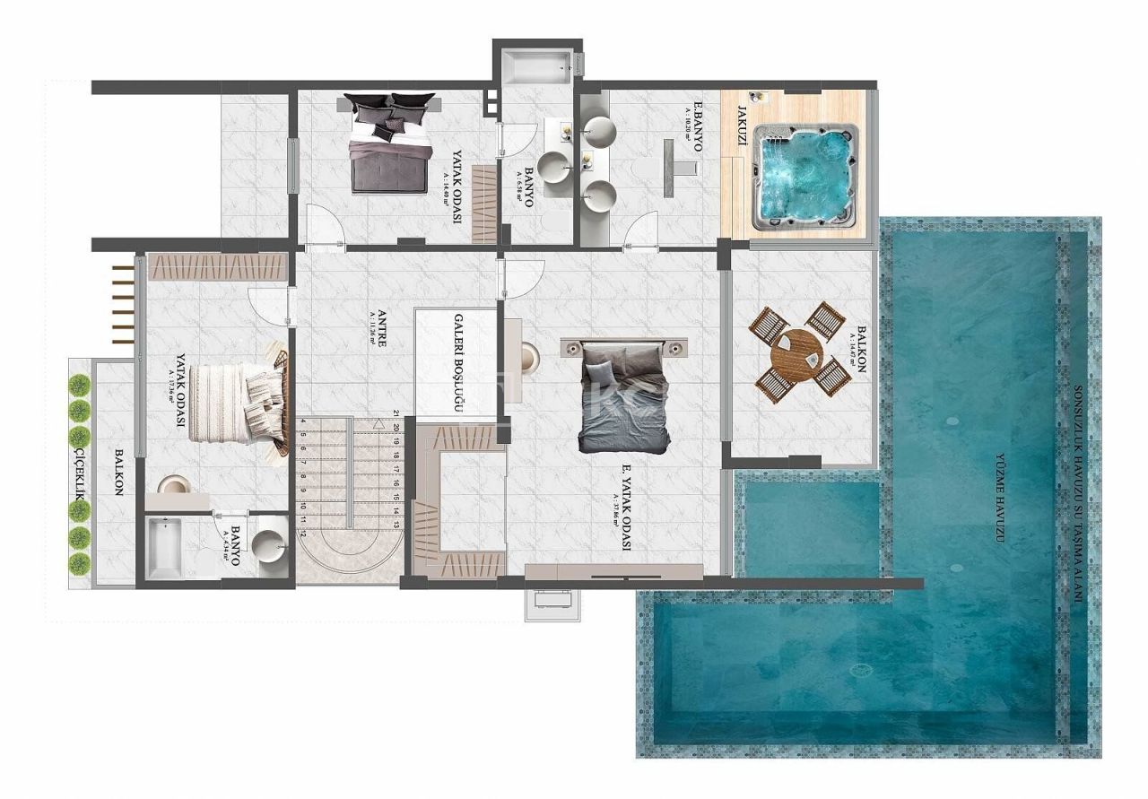 Вилла в Алании, Турция, 310 м² - фото 15