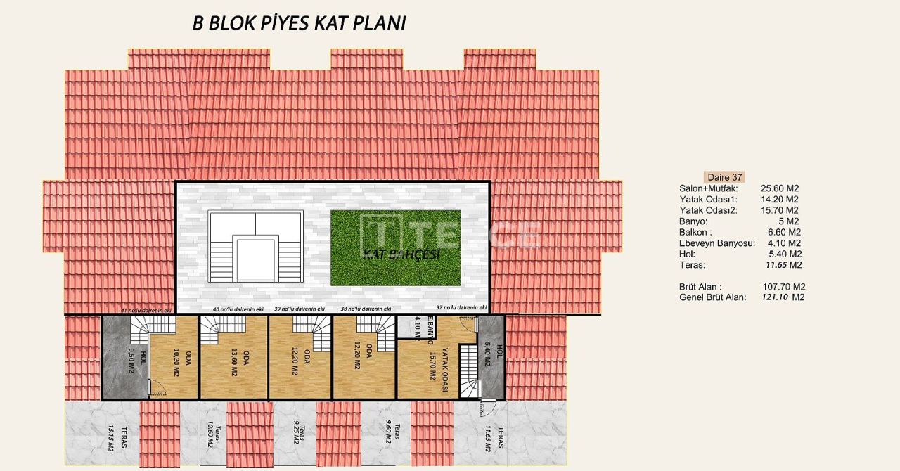 Апартаменты в Ялове, Турция, 121 м² - фото 13