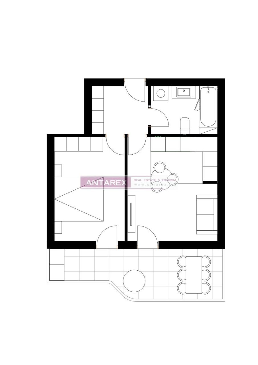 Апартаменты в Баре, Черногория, 48 м² - фото 14