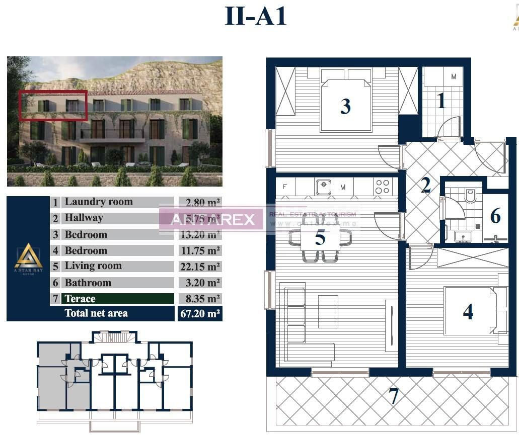 Апартаменты в Прчани, Черногория, 140 м² - фото 19