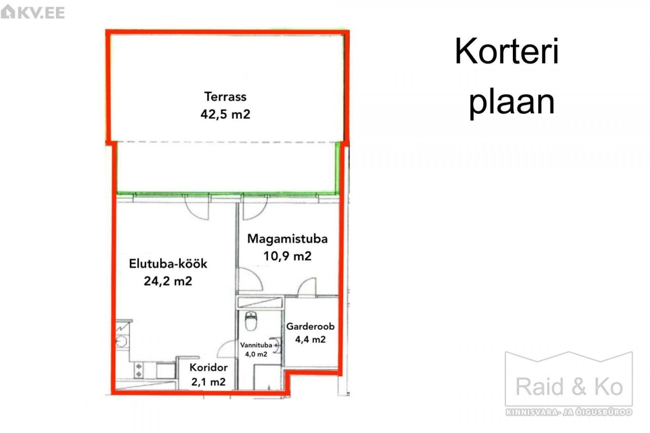 Квартира в Таллине, Эстония, 48.1 м² - фото 2