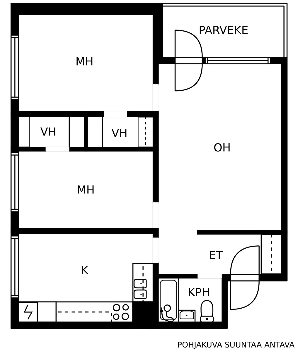 Квартира в Иматре, Финляндия, 68.5 м² - фото 2