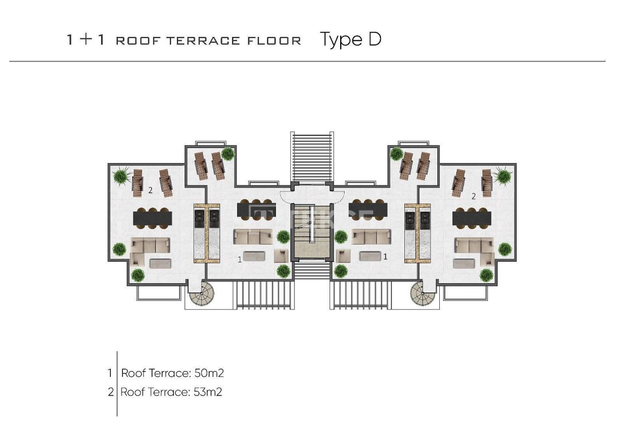 Апартаменты в Кирении, Кипр, 57 м² - фото 16