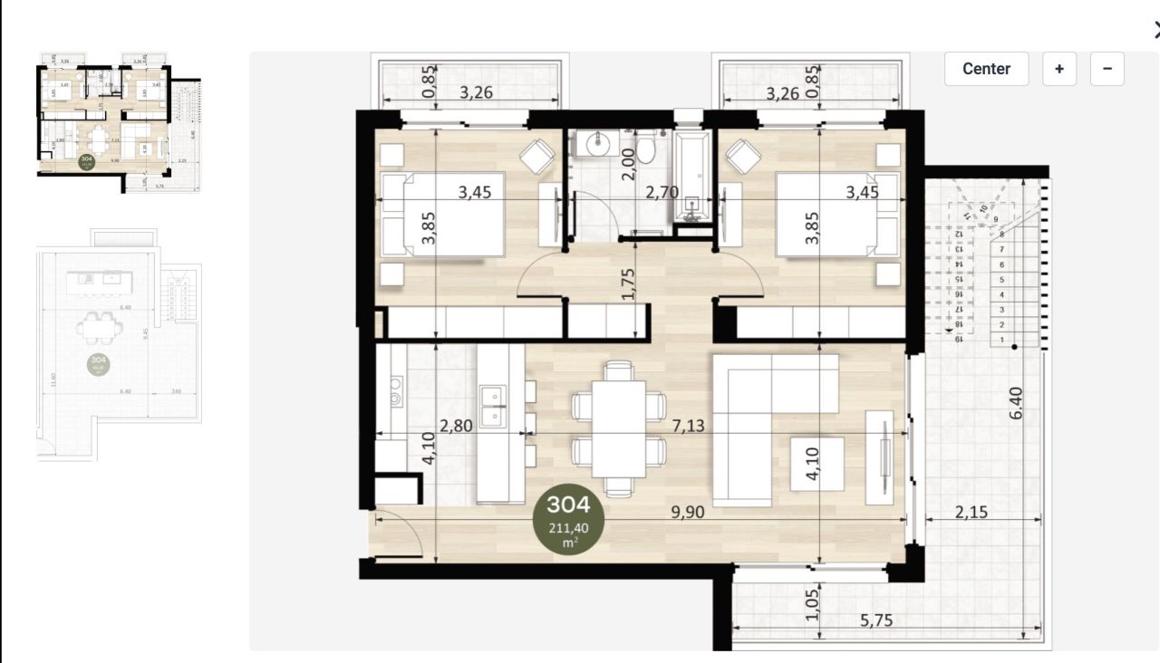 Квартира в Лимасоле, Кипр, 109 м² - фото 12