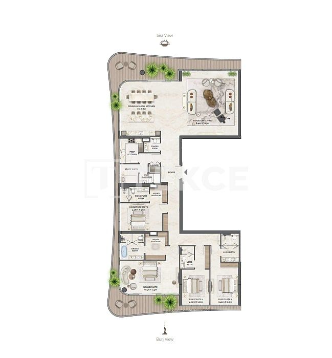 Апартаменты в Дубае, ОАЭ, 1 030 м² - фото 19