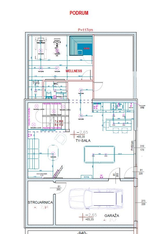 Вилла в Подстране, Хорватия, 320 м² - фото 17