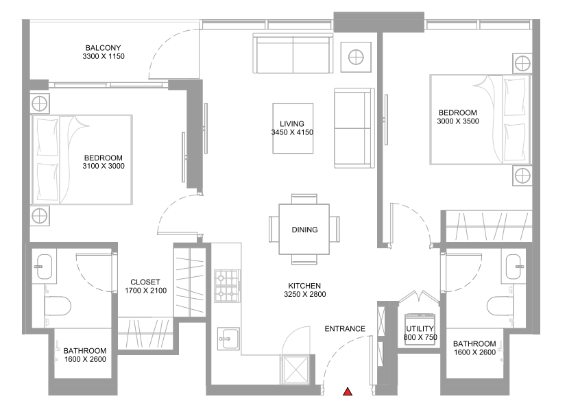 Квартира в Умм-эль-Кайвайне, ОАЭ, 72 м² - фото 8