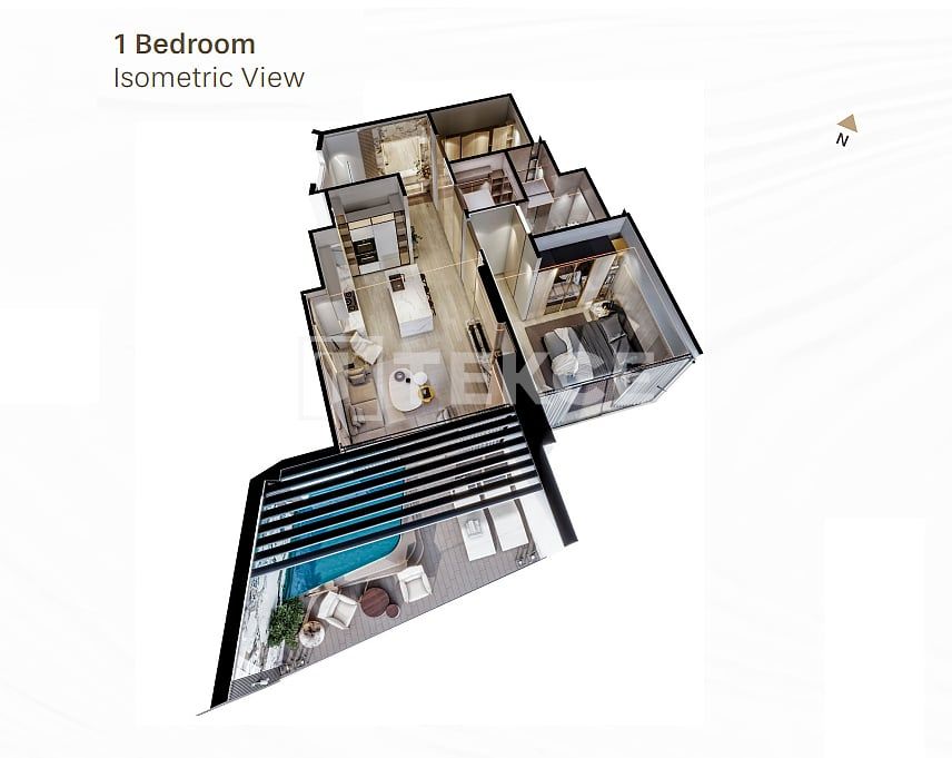 Апартаменты в Дубае, ОАЭ, 74 м² - фото 18