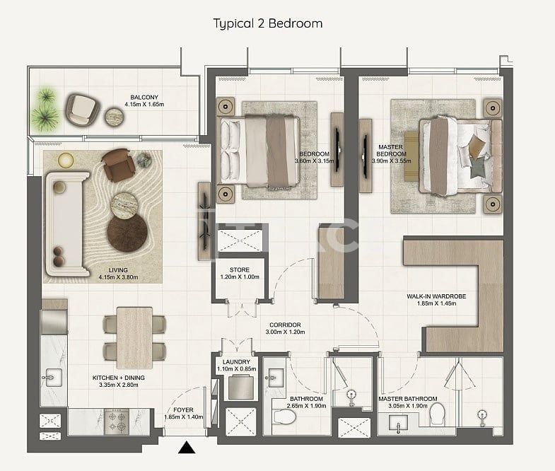 Апартаменты Экспо Сити, ОАЭ, 100 м² - фото 11