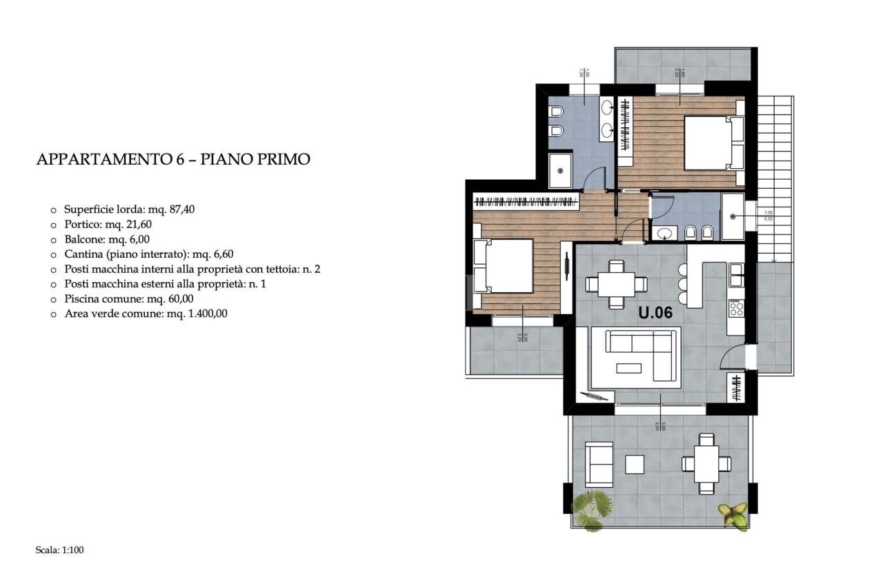Апартаменты у озера Гарда, Италия, 88 м² - фото 9