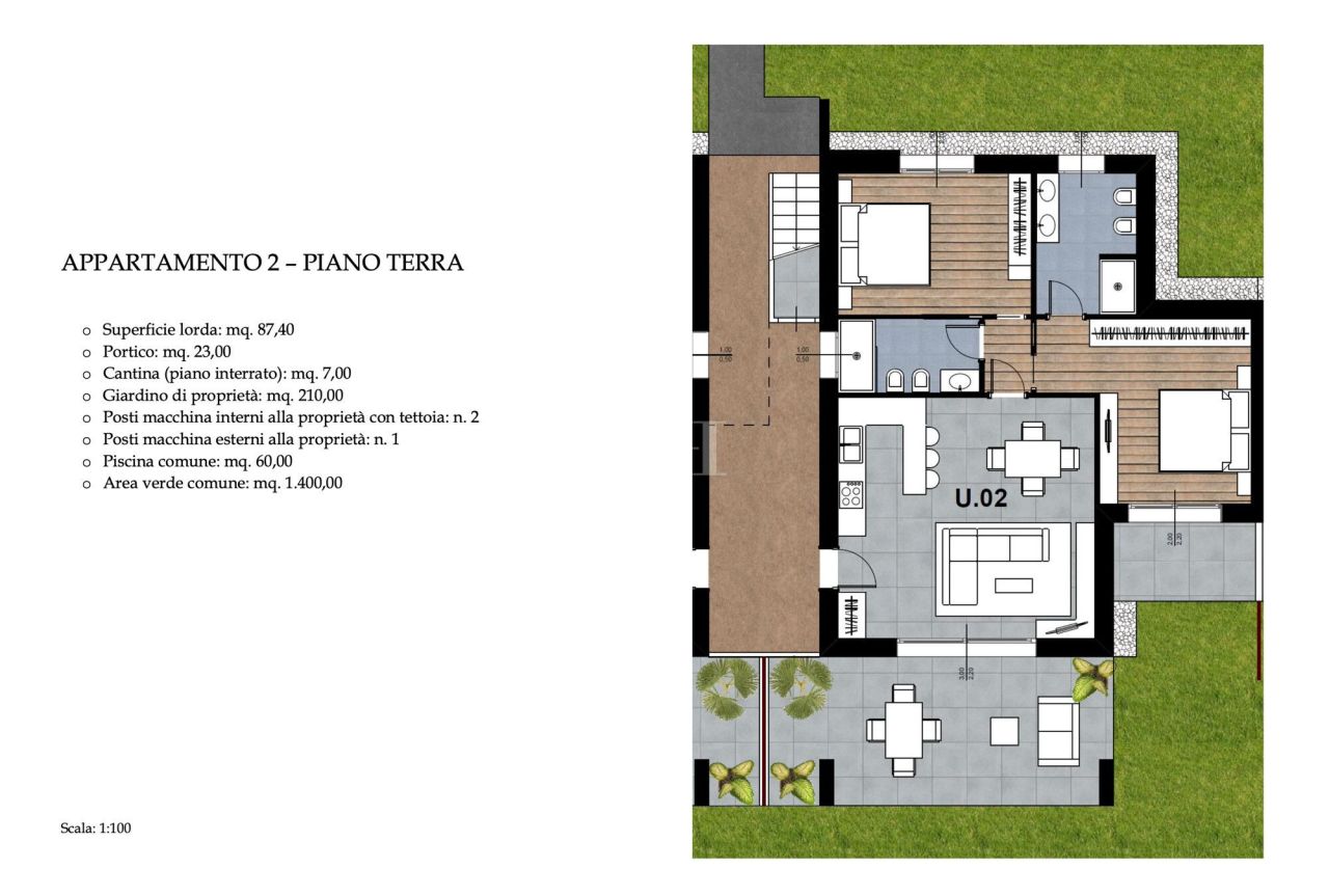 Апартаменты у озера Гарда, Италия, 88 м² - фото 11
