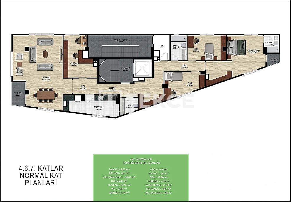 Апартаменты в Стамбуле, Турция, 125 м² - фото 4
