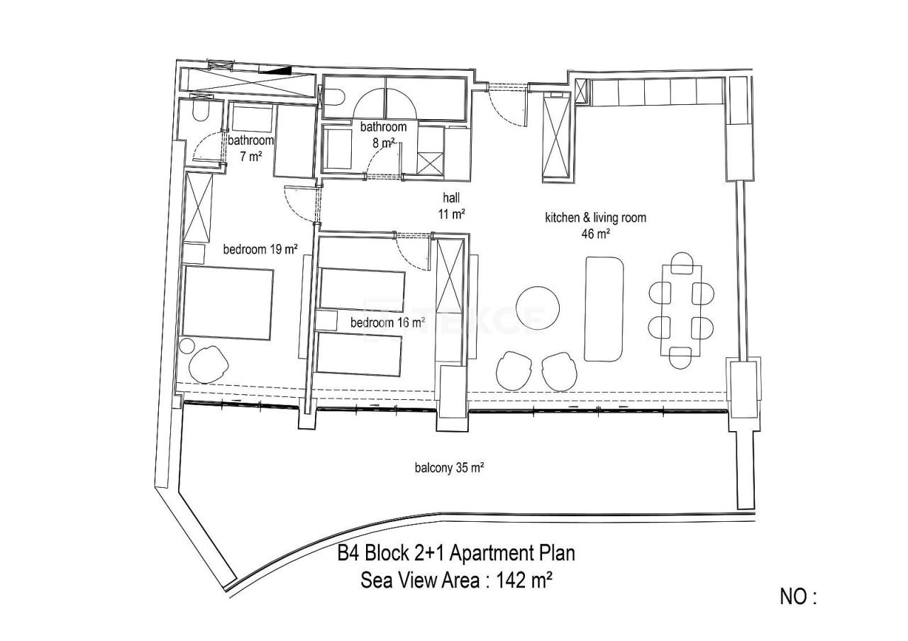 Апартаменты в Алании, Турция, 152 м² - фото 13