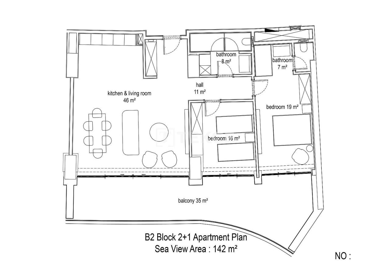 Апартаменты в Алании, Турция, 81 м² - фото 14