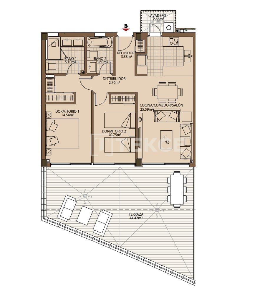 Пентхаус в Фуэнхироле, Испания, 94 м² - фото 15