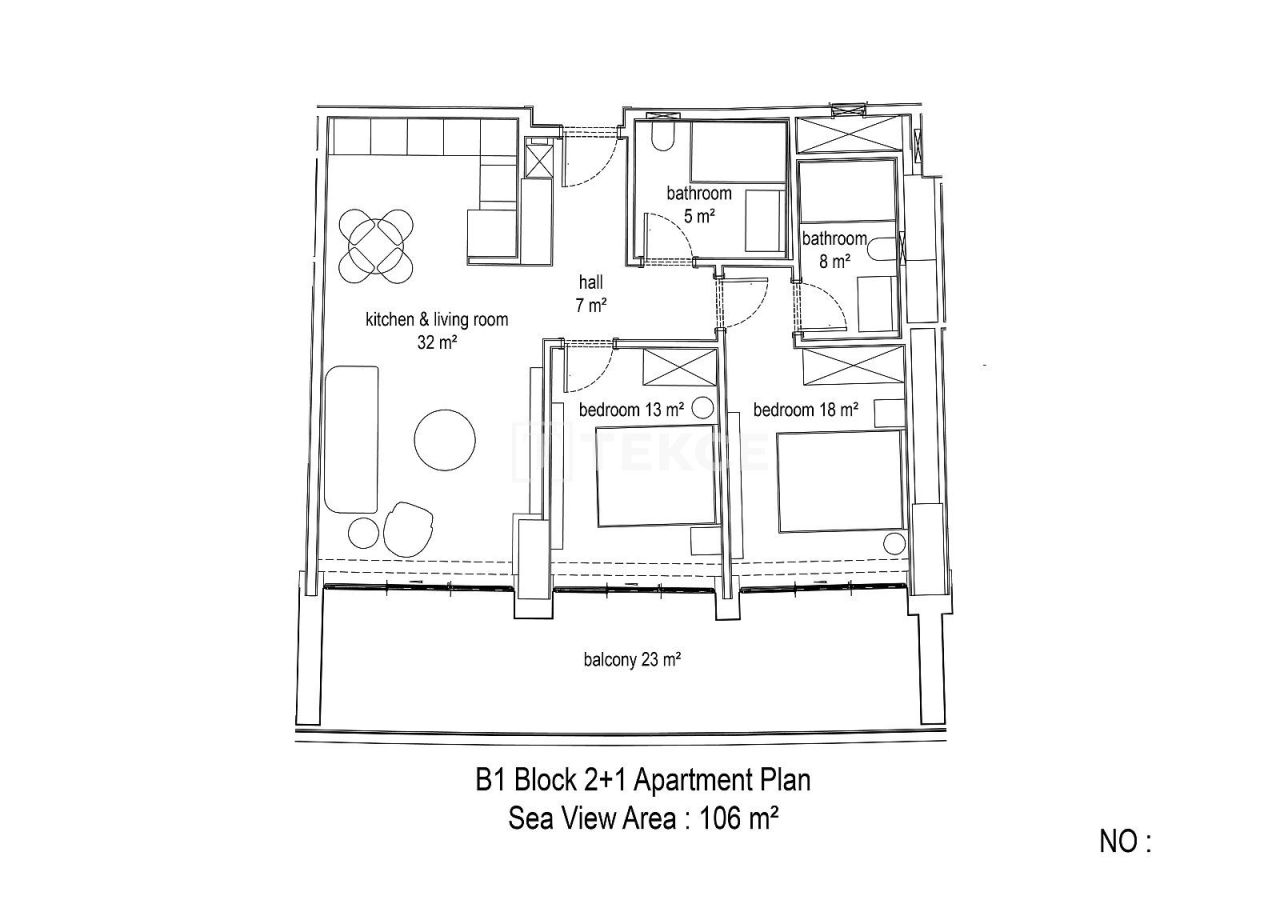 Апартаменты в Алании, Турция, 81 м² - фото 16